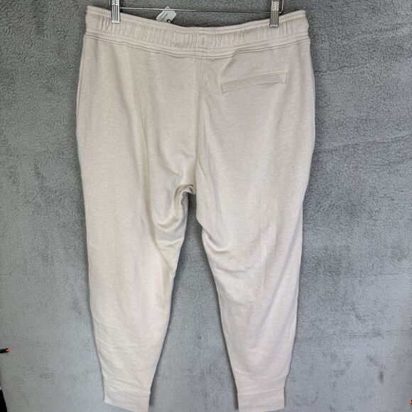 S Tommy John Pants Mens L Beige Lounge Jogger Pockets French Terry Drawstring - Picture 7 of 11